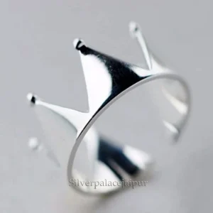 Silver Crown Womens Ring, Crown Ring, 925 Sterling Silver, Crown Ring, Handmade Ring