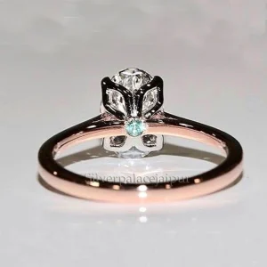 Zircon Ring 925 Sterling Silver Zircon Ring Women Wedding Engagement Ring